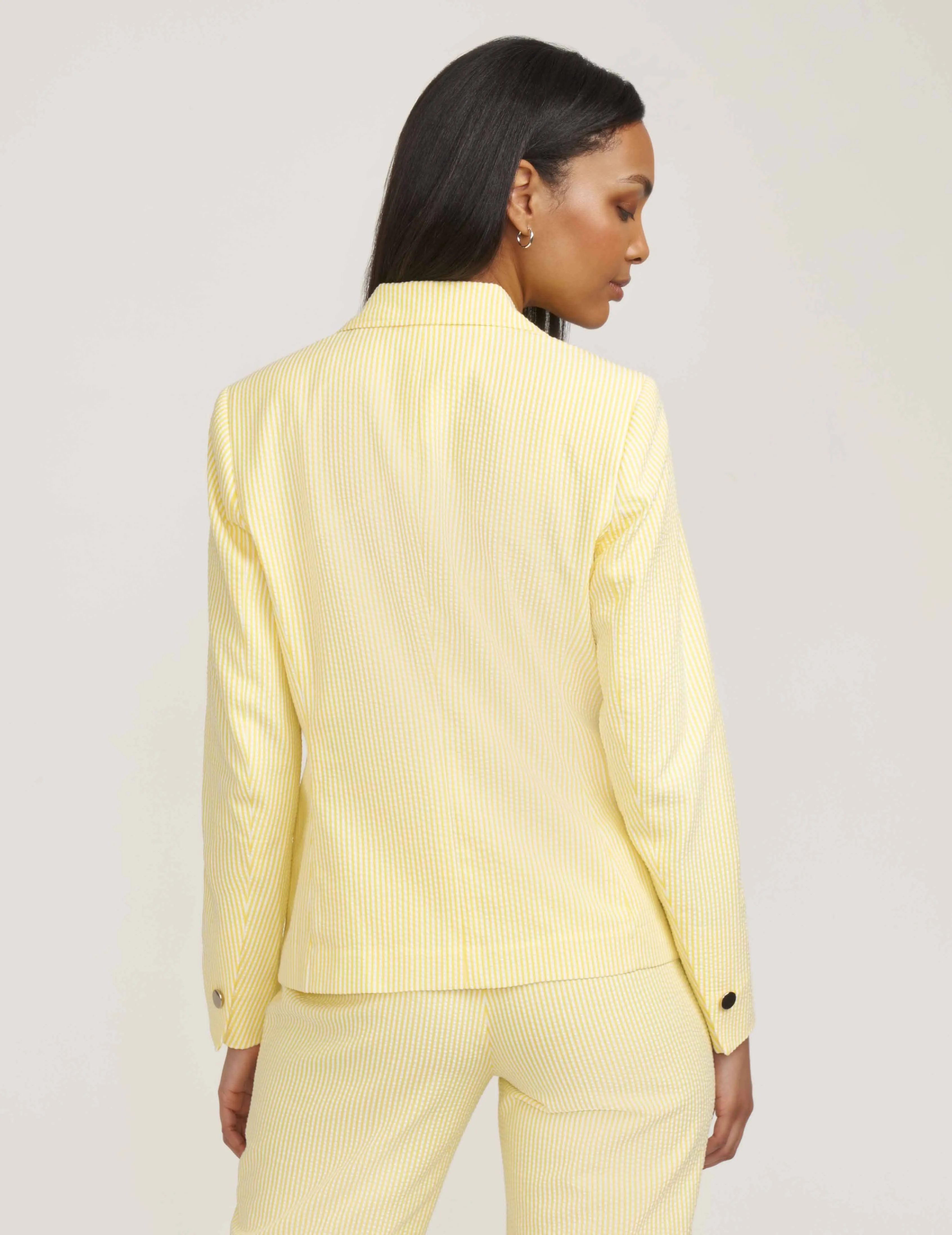 Seersucker Two Button Jacket- Sale