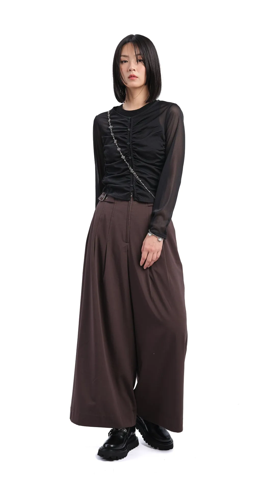 Sheer Gathered Jacket