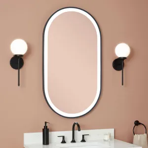 Signature Hardware 485304 Faysel 24x43" Transitional Oval Framed Bathroom Wall Mirror