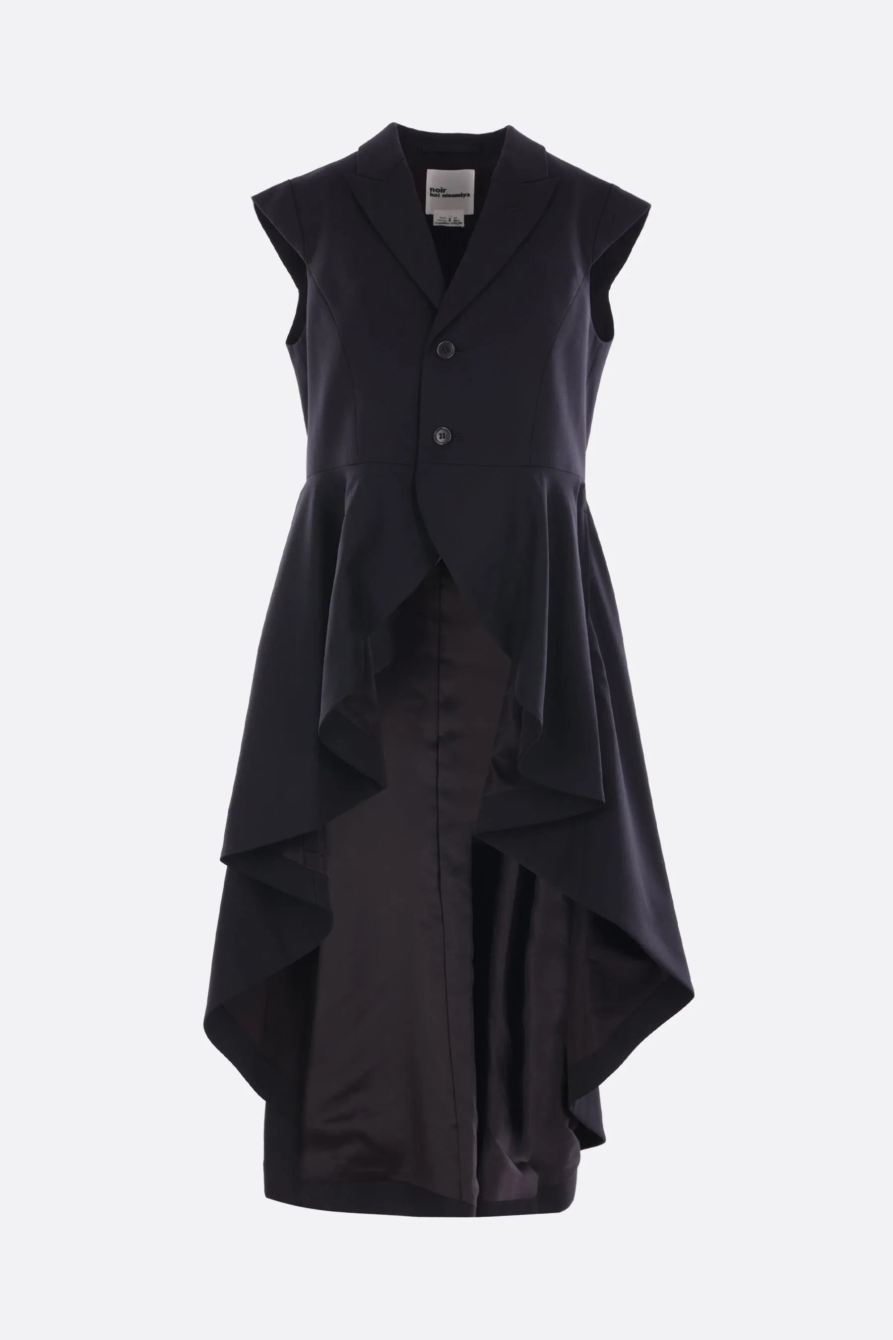 sleeveless jacket in wool