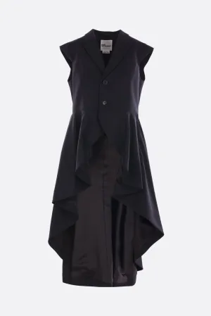 sleeveless jacket in wool