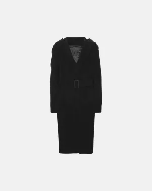 Slim Hoodie Coat Black