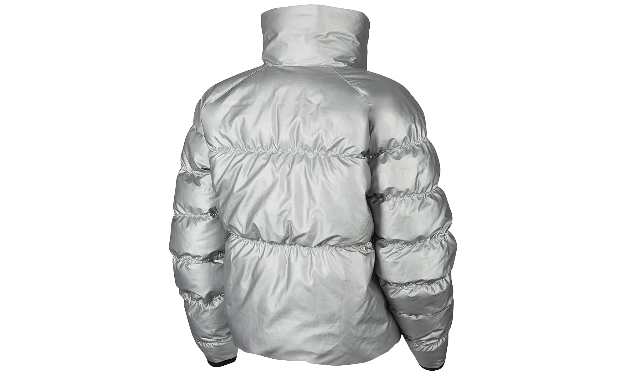 Sportswear Synthetic Fill Shine Jacket WMNS "Silver/Black"
