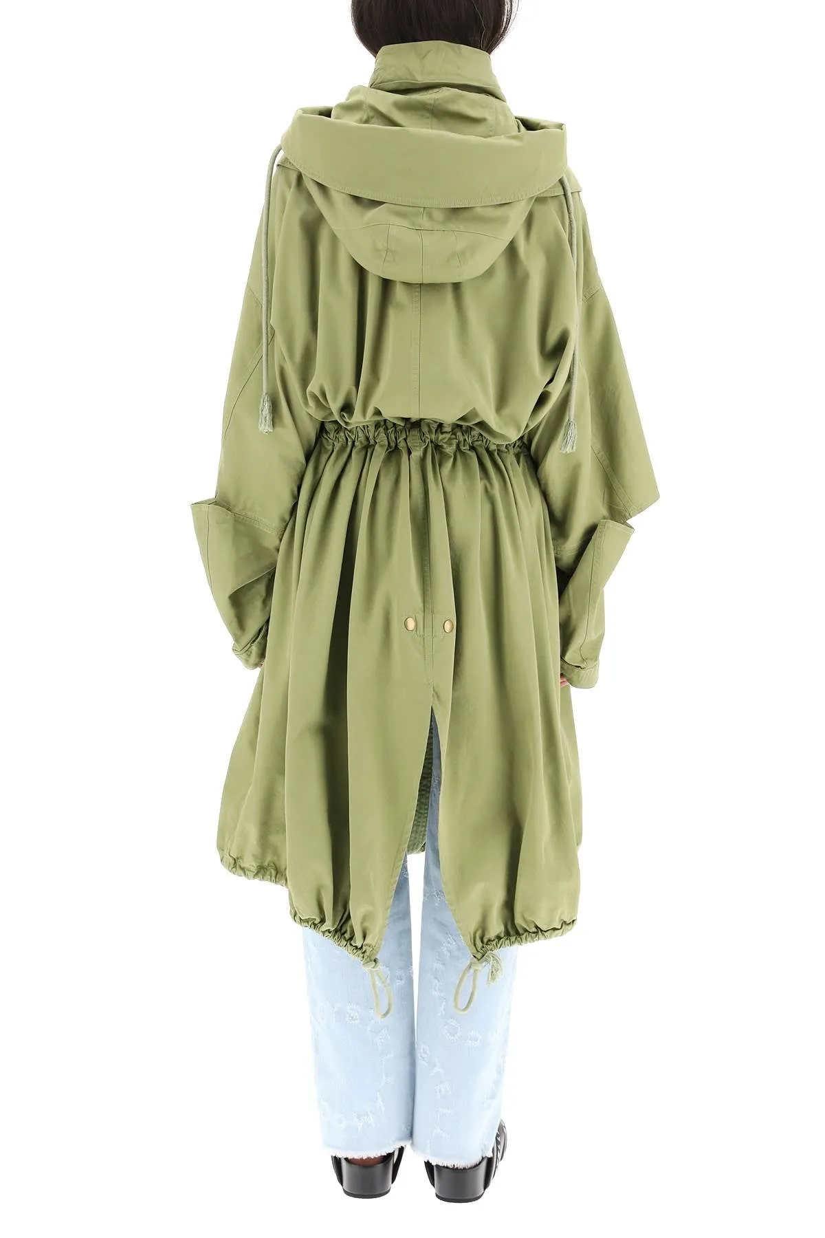 Stella McCartney Cut-Out Drawstring Waist Coat