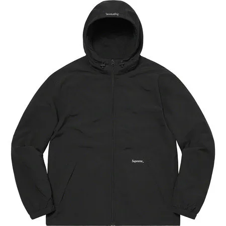 Supreme Reflective Zip Hooded Jacket Black