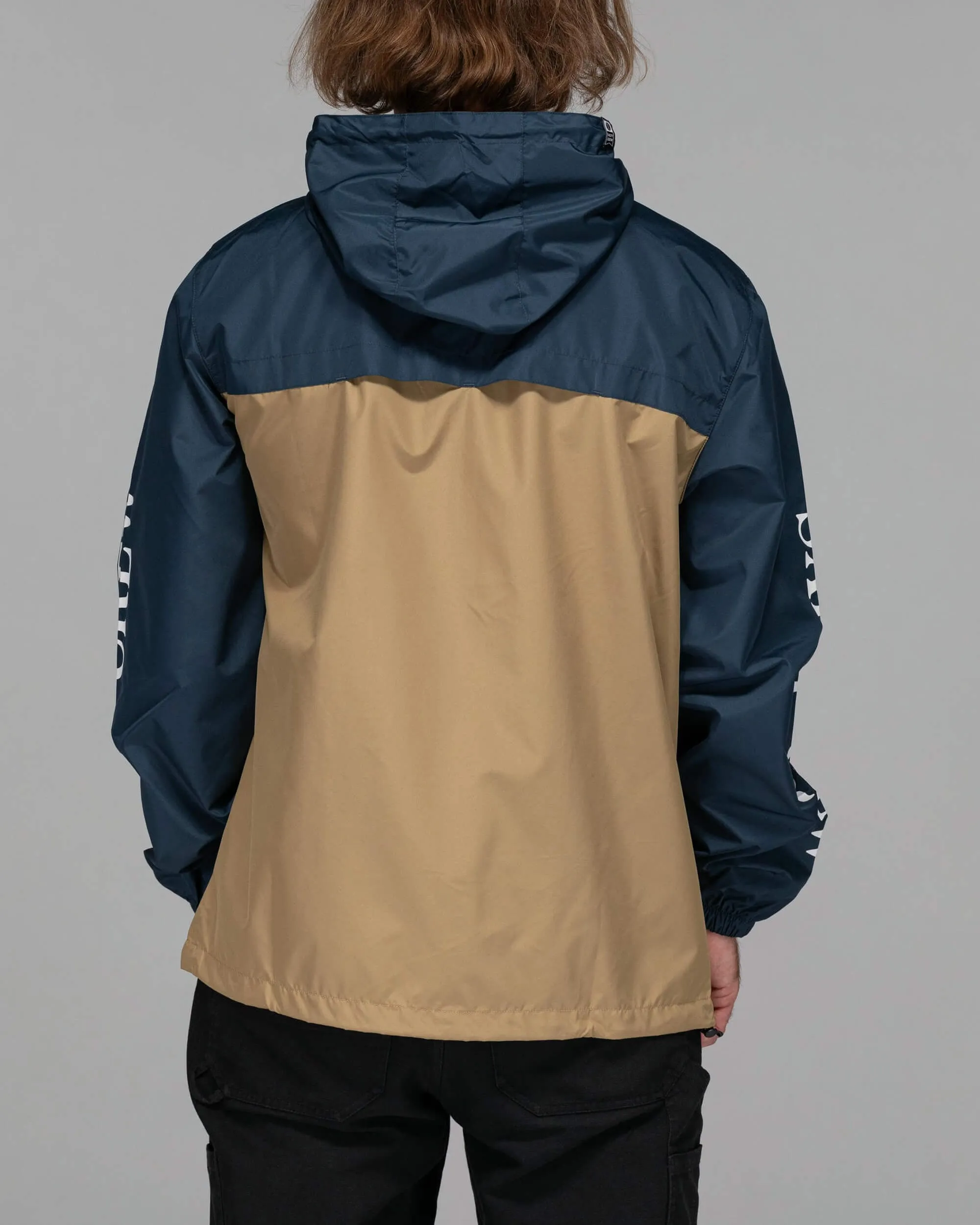 Surface Windbreaker Jacket - Navy/Straw