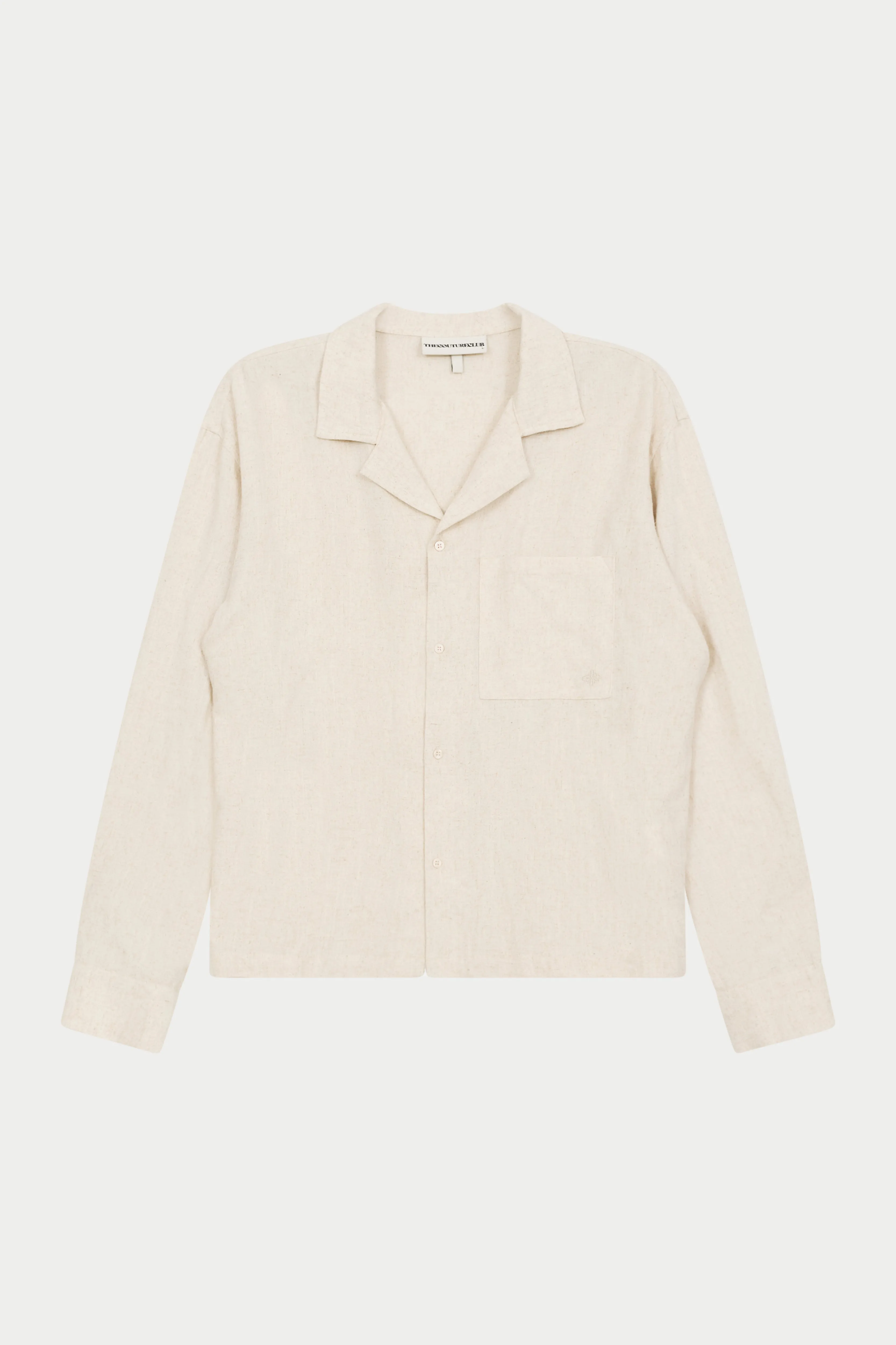 TEXTURED WOVEN SHIRT - BEIGE