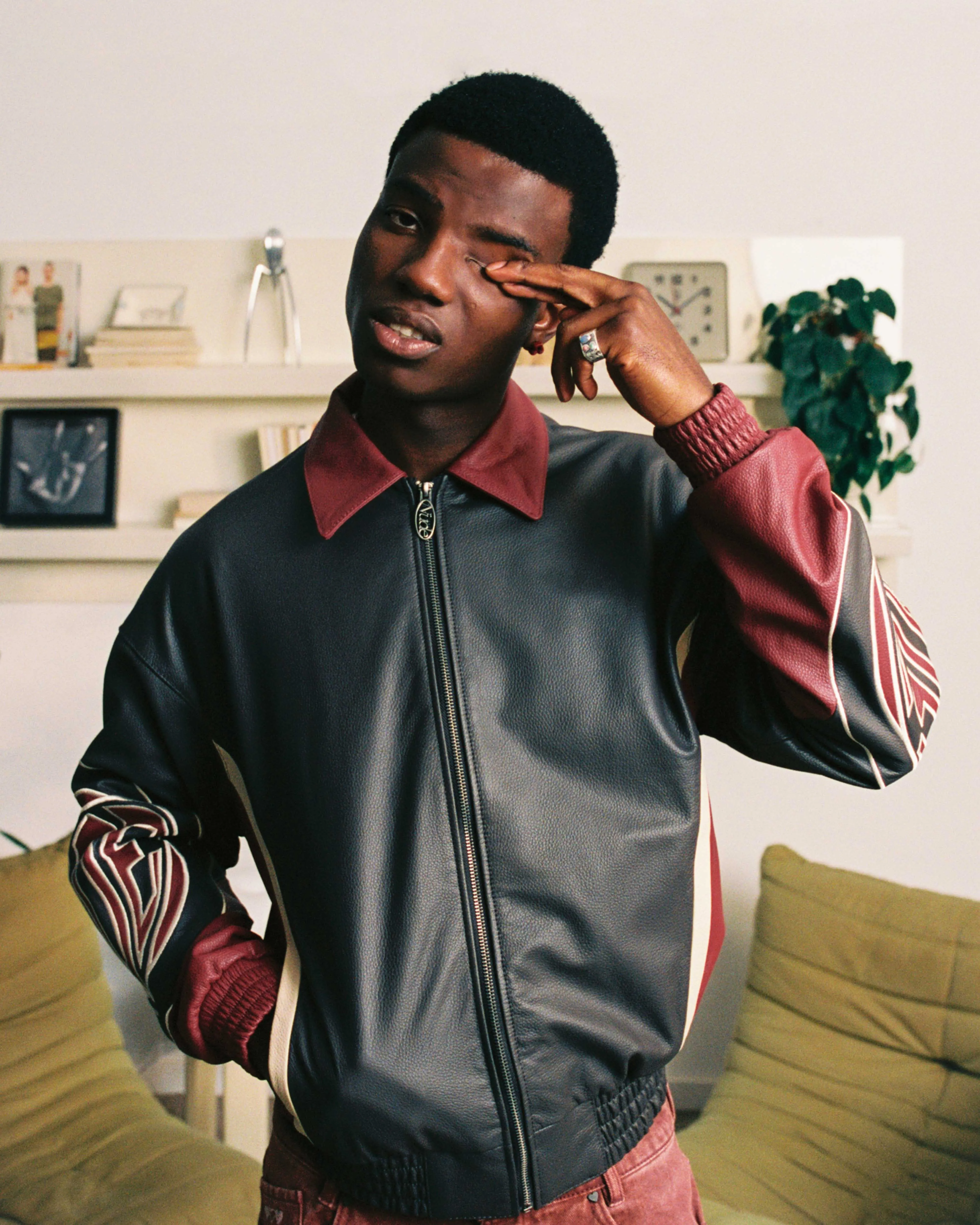 The Leather Jacket Red