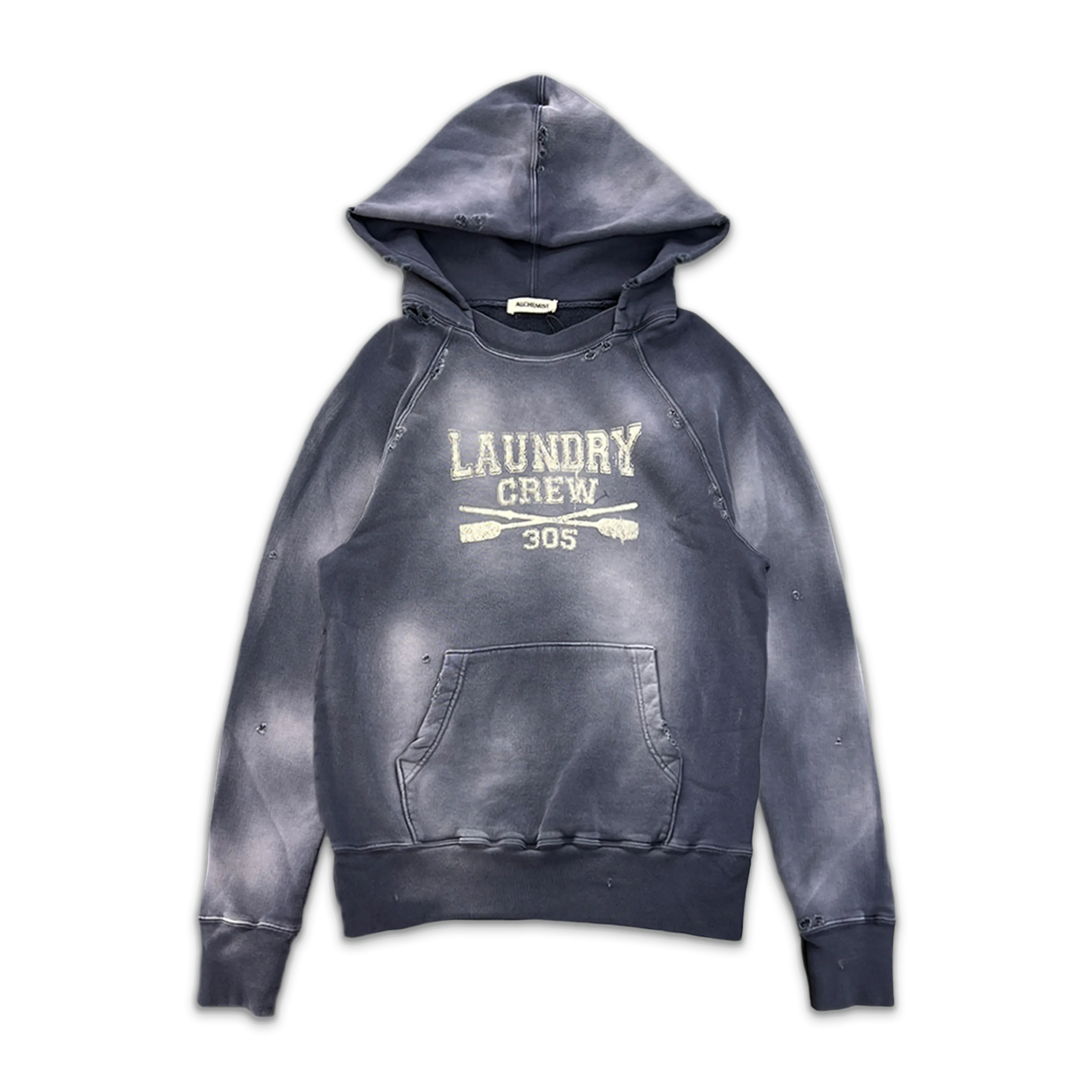 Throwback Crew Hoodie Dark Navy