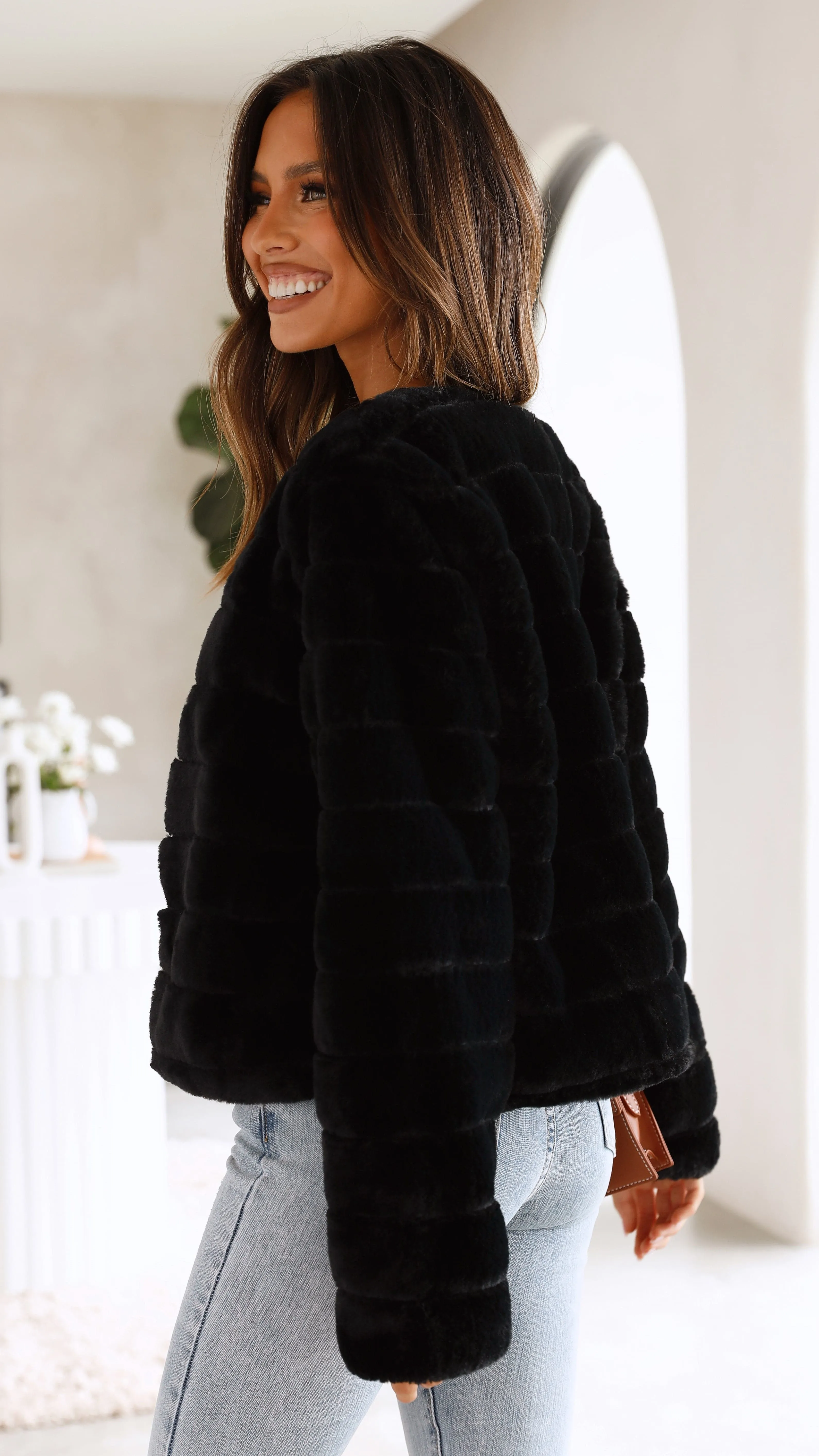 Tully Crop Jacket - Black