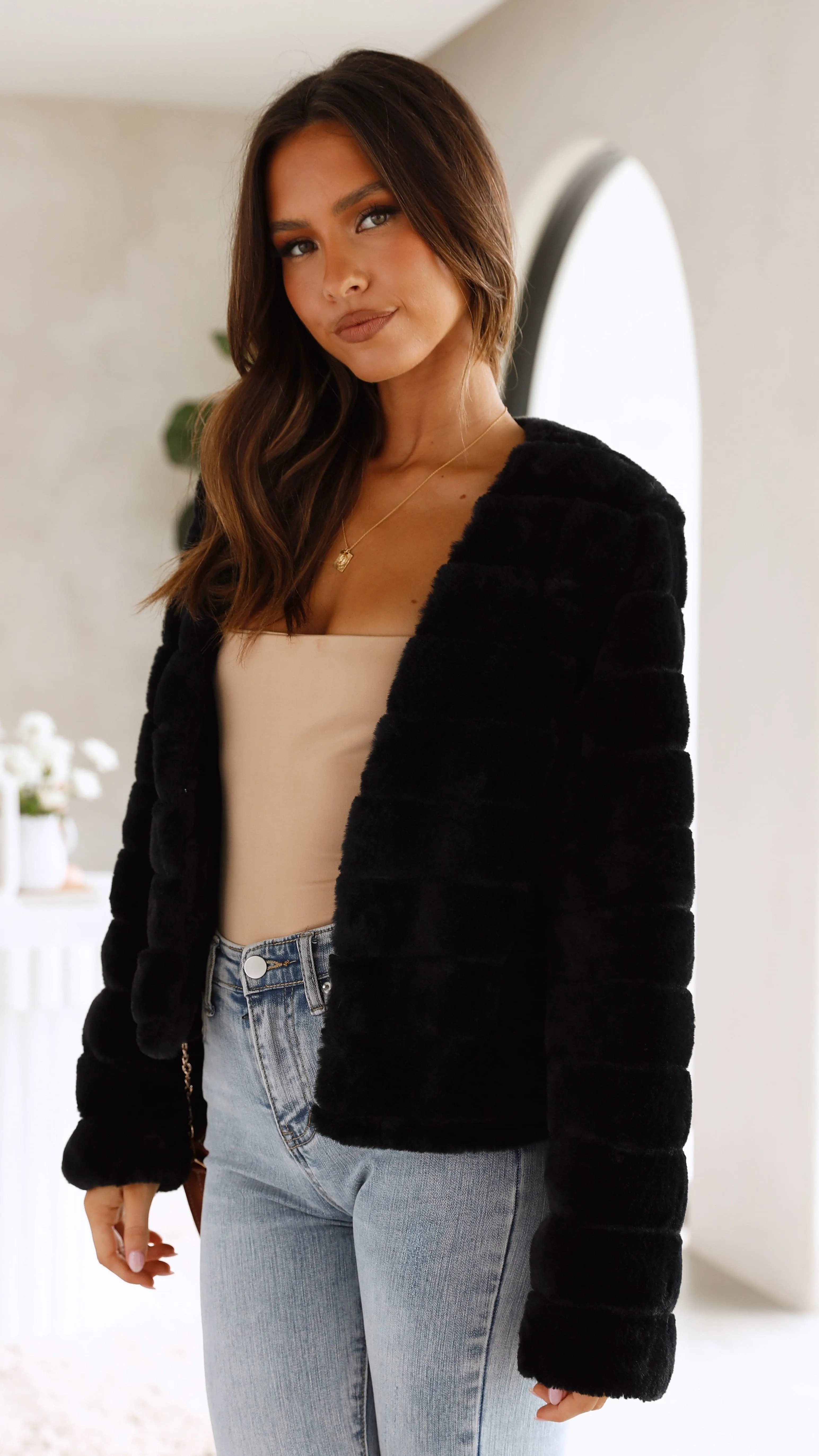 Tully Crop Jacket - Black