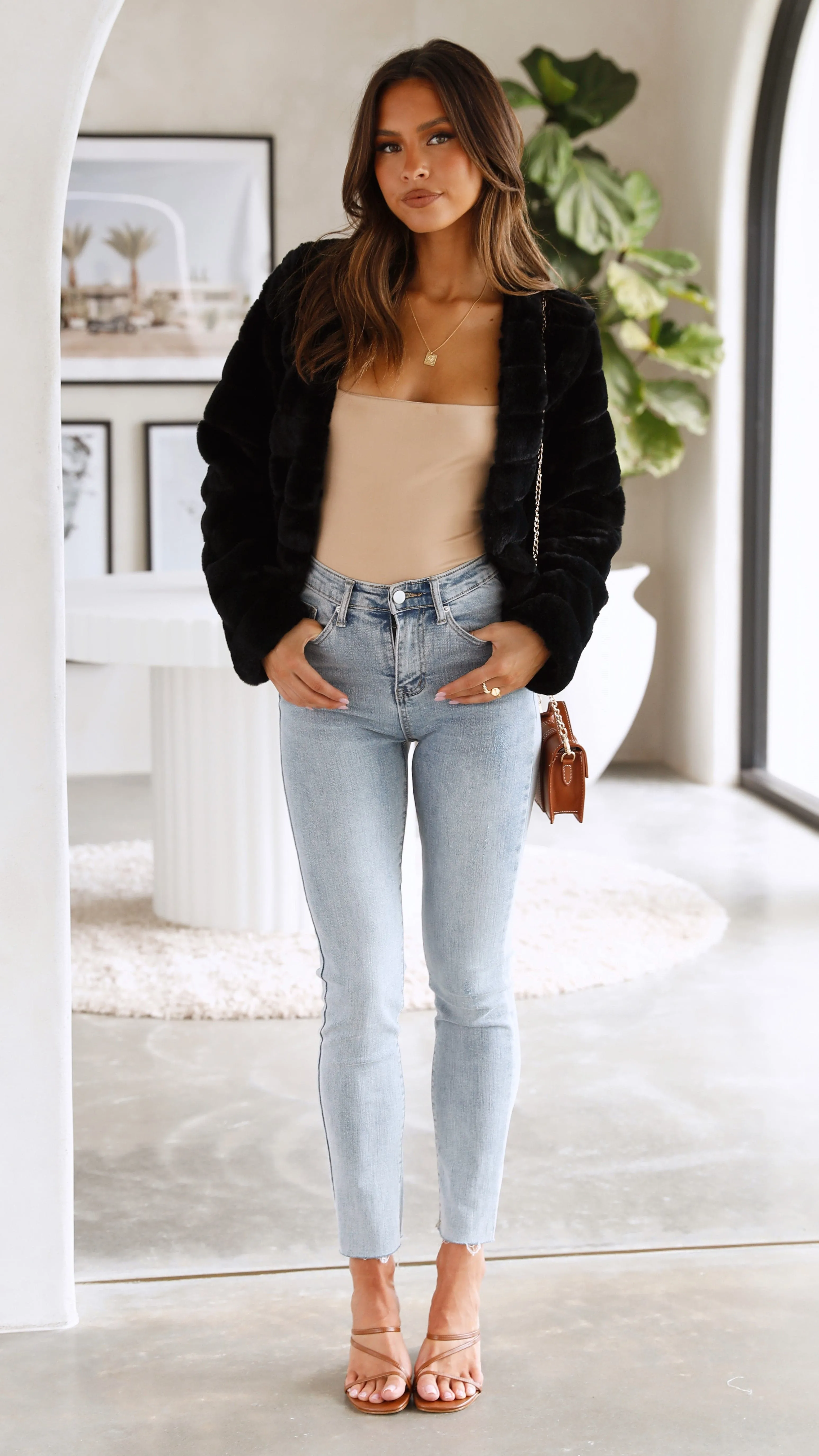 Tully Crop Jacket - Black