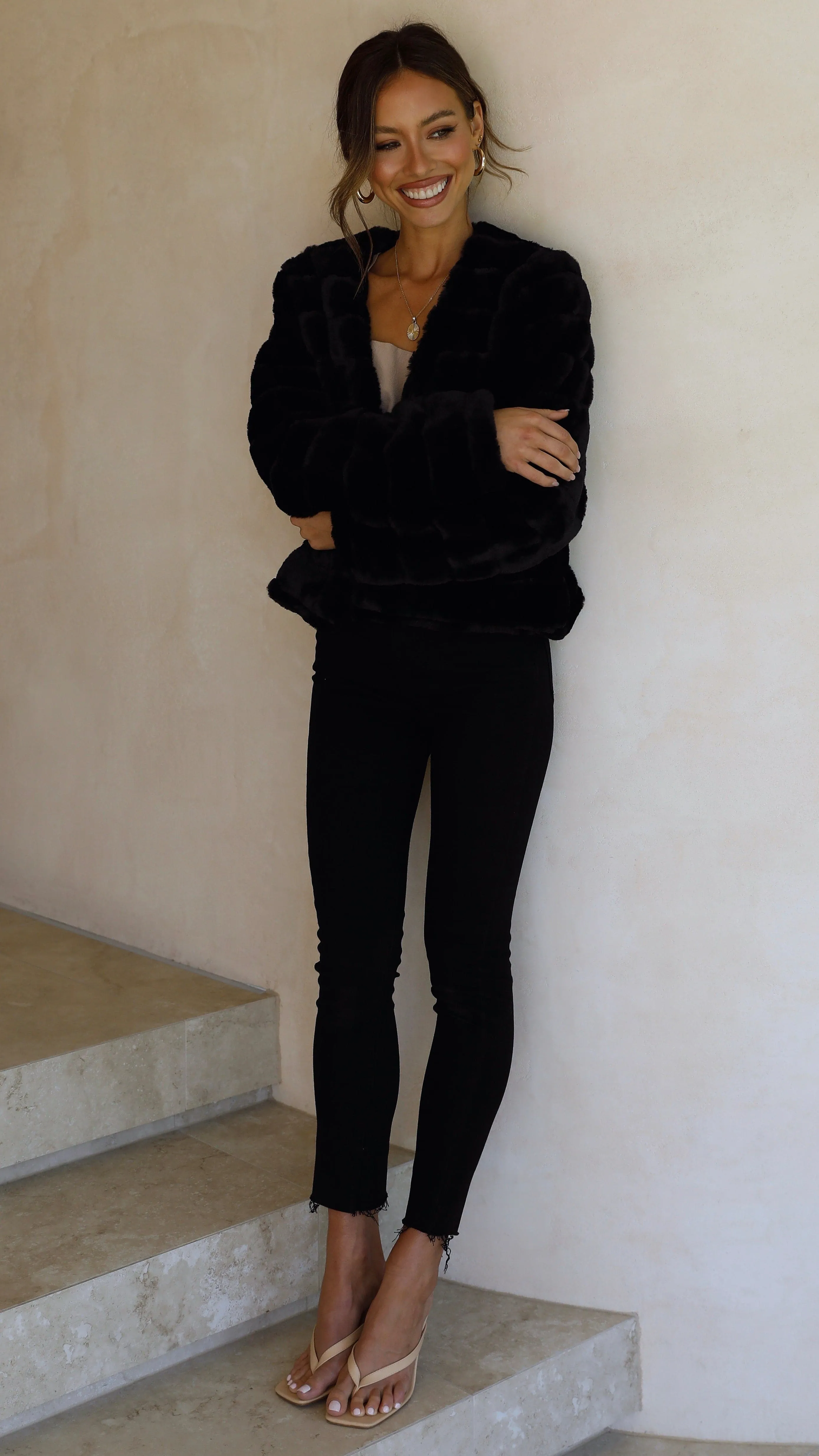 Tully Crop Jacket - Black