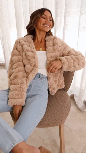 Tully Crop Jacket - Camel