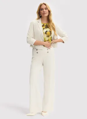 Twill Jacket & Wide Leg Pants