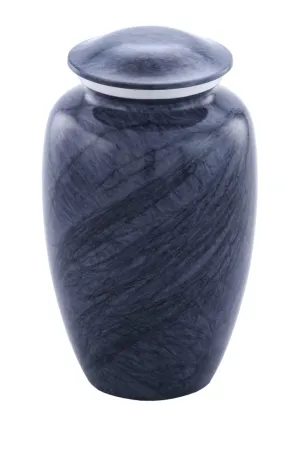 Violet Marbled Alloy Cremation Urn