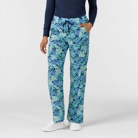 Women's Printed Double Cargo Scrub Pant