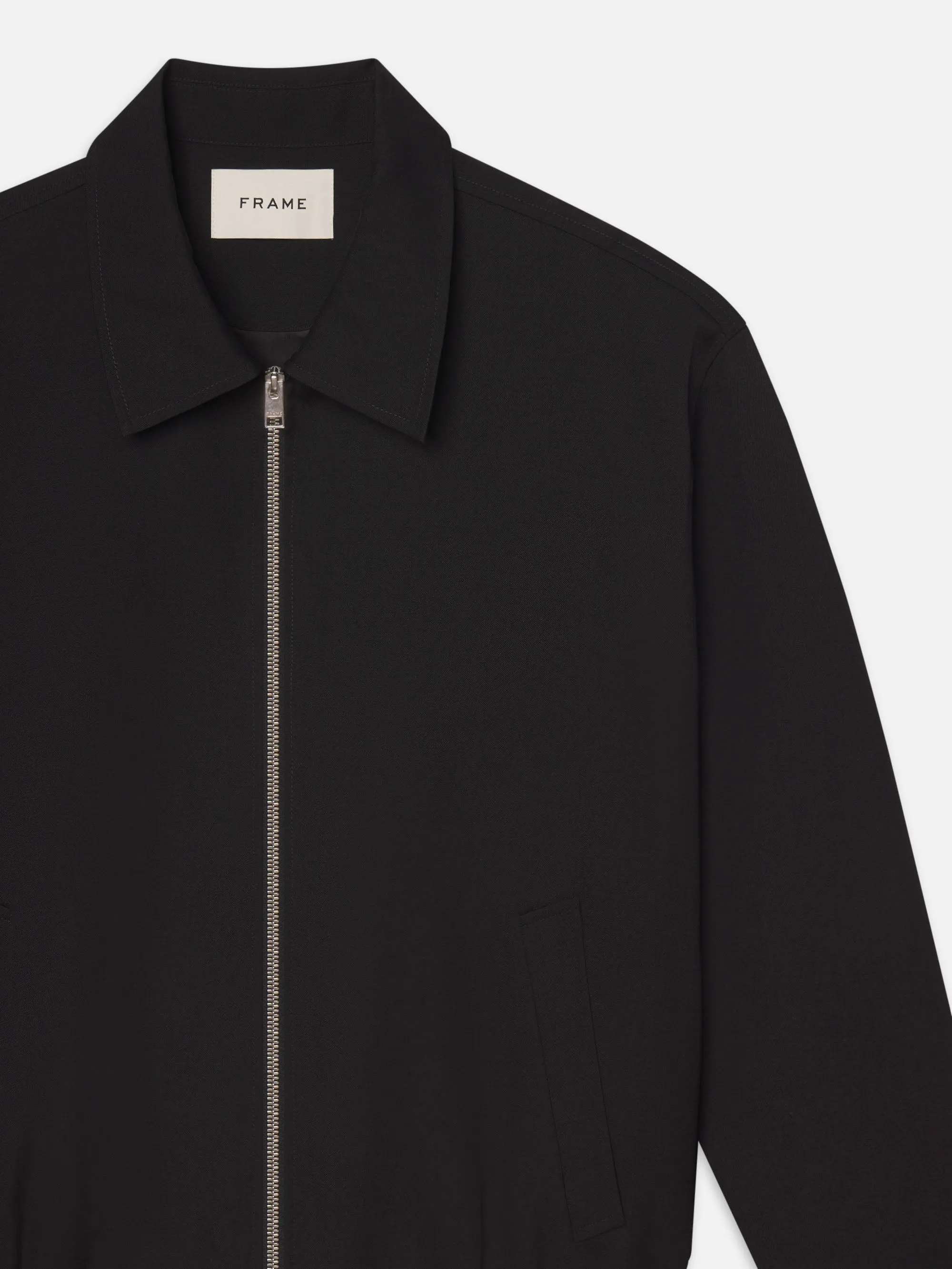 Wool Blouson -- Black