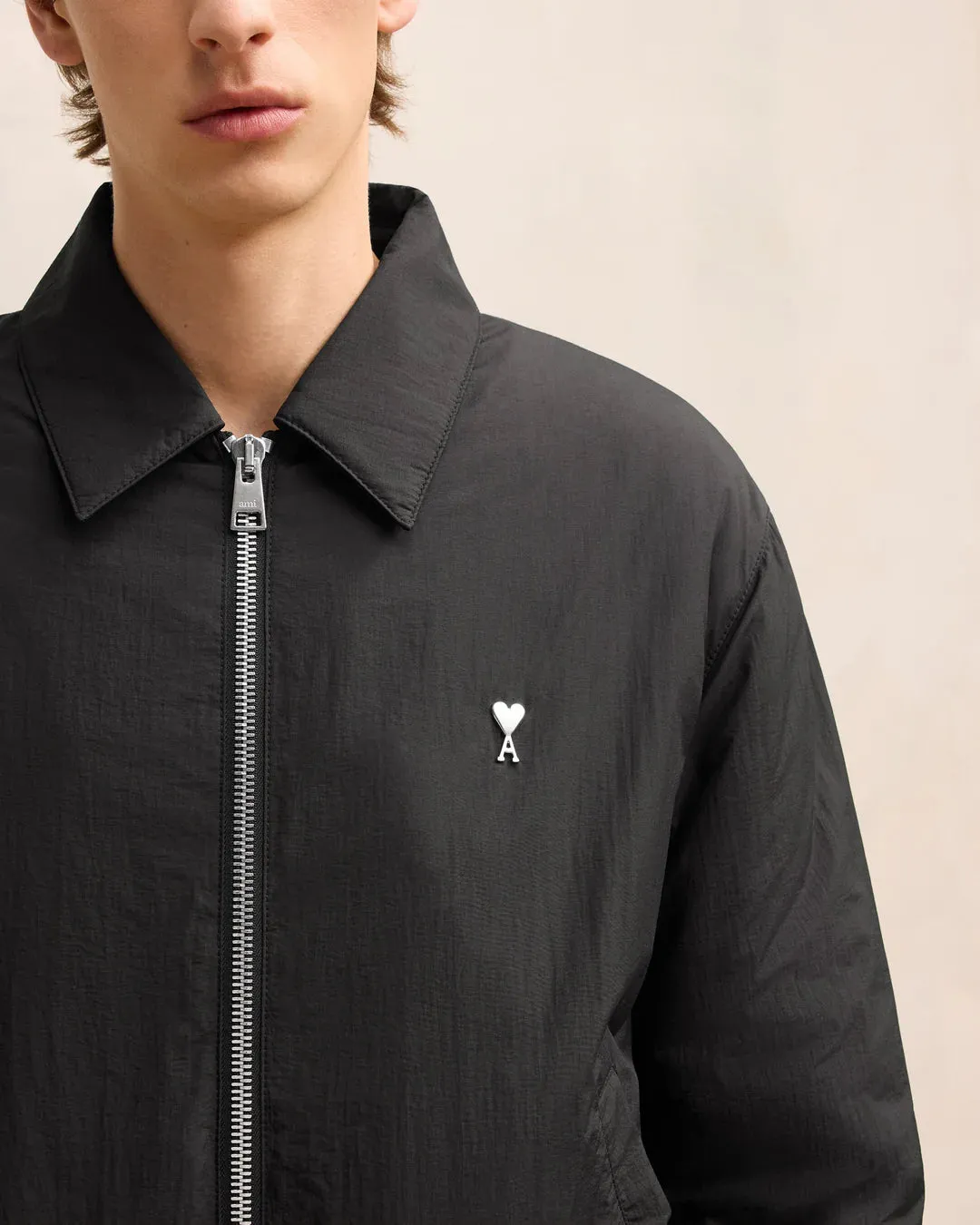 Zipped Jacket Ami De Coeur Noir