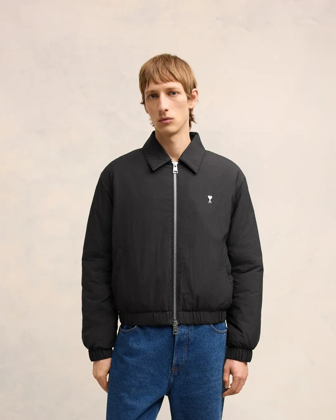Zipped Jacket Ami De Coeur Noir